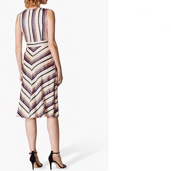 Multi color stripe wrap dress - Picture 11 of 13